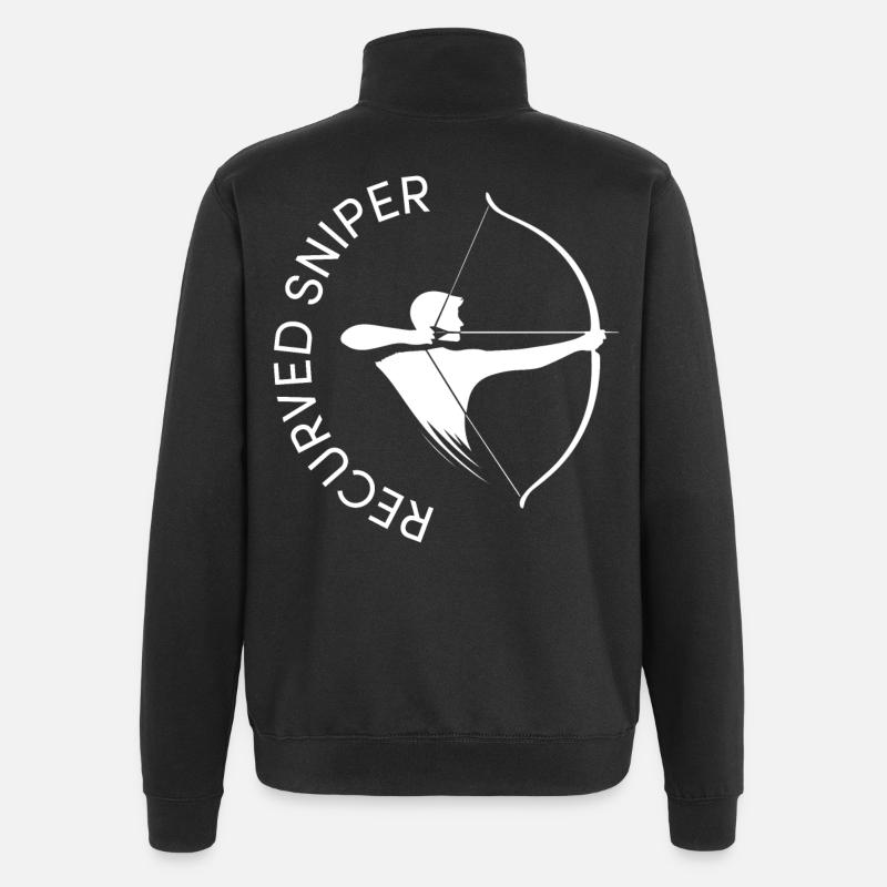 Archer Recurved Sniper Archery BSV - Quarter-Zip Sweatshirt - black