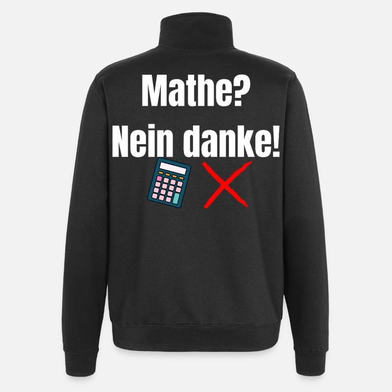 Math _Nein_danke - Quarter-Zip Sweatshirt - black
