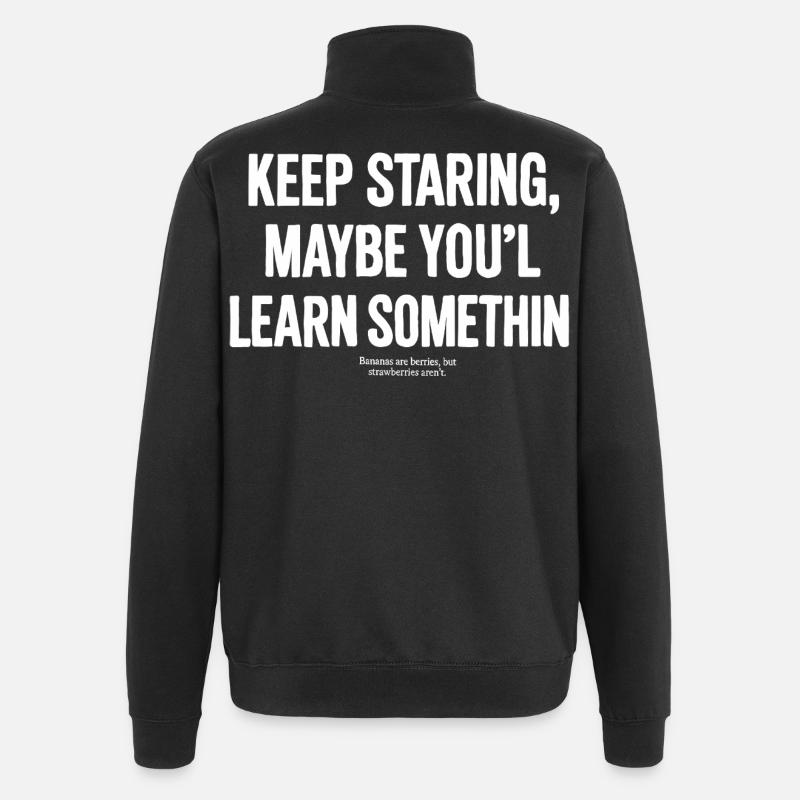 Continuez à regarder - Sweat à zip 1/4 - noir