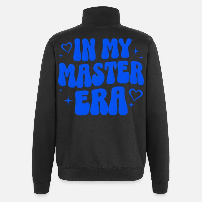 Master's Degree Gift Study University Graduate - Quarter-Zip Sweatshirt - black