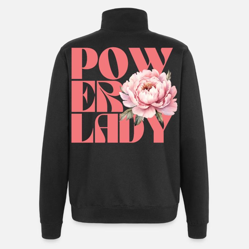 Dame de pouvoir - Sweat à zip 1/4 - noir