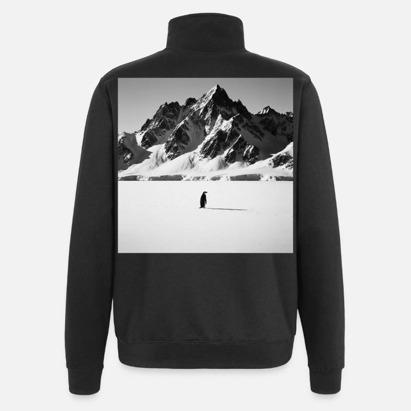 Nihilist Penguin - Quarter-Zip Sweatshirt - black