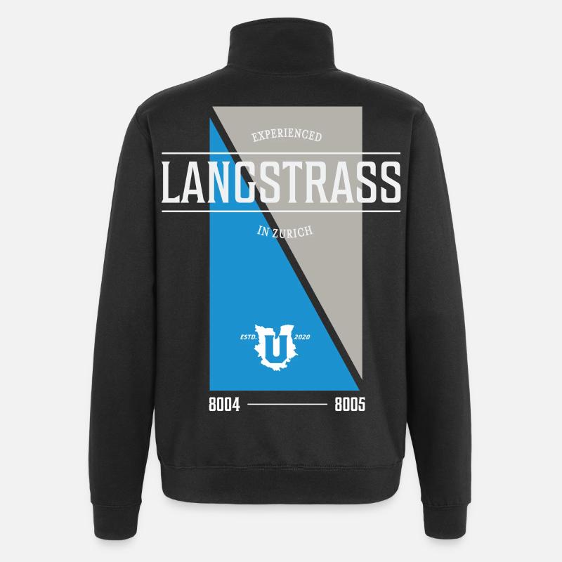 Édition Langstrass - Sweat à zip 1/4 - noir