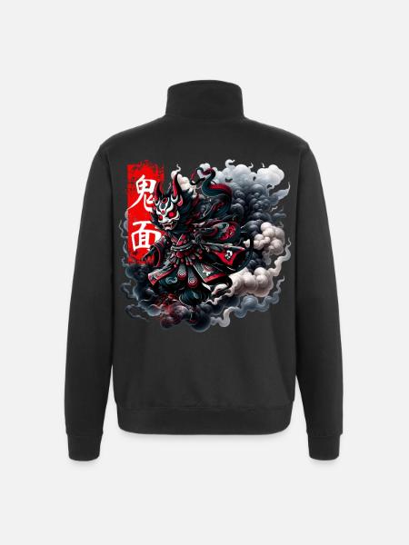 Masque Oni Esprit Intrépide - Sweat à zip 1/4 - noir