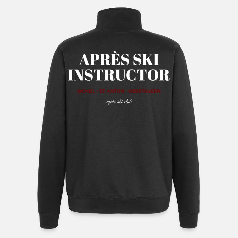 Après Ski Instructor - Quarter-Zip-Sweatshirt - Schwarz