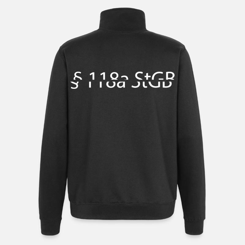 §118a StGB - Quarter-Zip-Sweatshirt - Schwarz