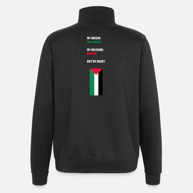 ERDLING - Quarter-Zip-Sweatshirt - Schwarz