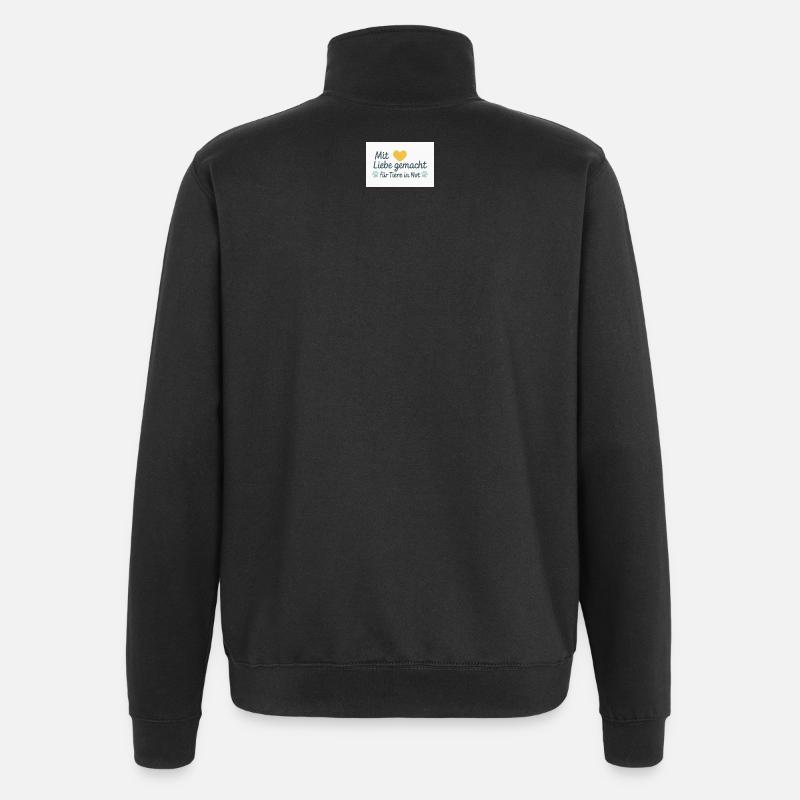 For animals in need - Quarter-Zip Sweatshirt - black