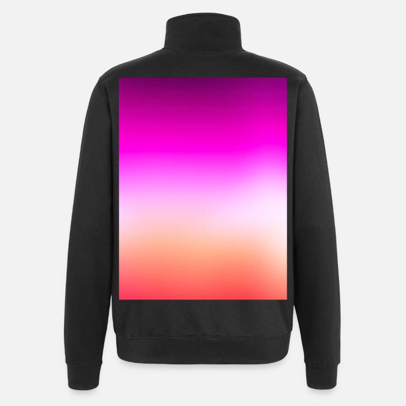 Strahlender Pastell-Sonnenuntergangsgradient - Quarter-Zip-Sweatshirt - Schwarz