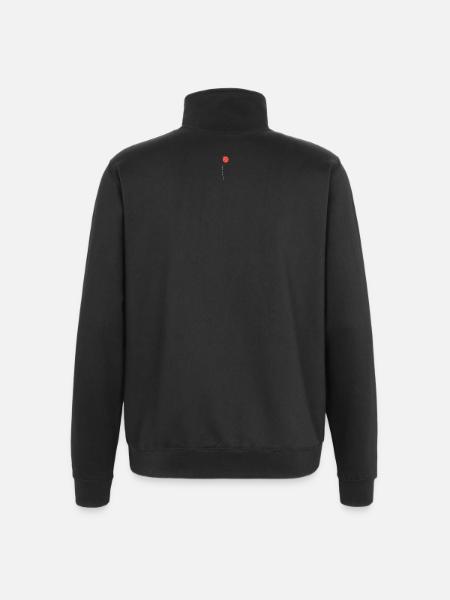 Happy Balloon Smile - Quarter-Zip Sweatshirt - black