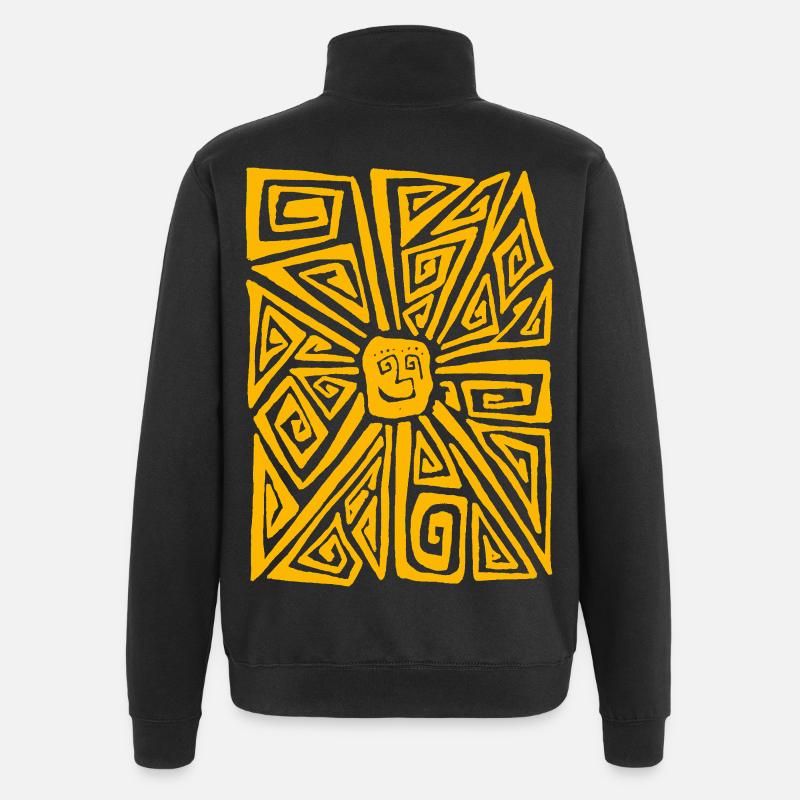 FREMDE SONNE - Quarter-Zip-Sweatshirt - Schwarz