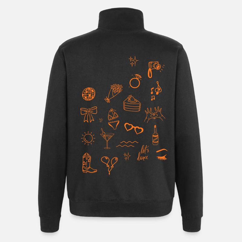 Bride Icons 2026 personalizable - Quarter-Zip-Sweatshirt - Schwarz