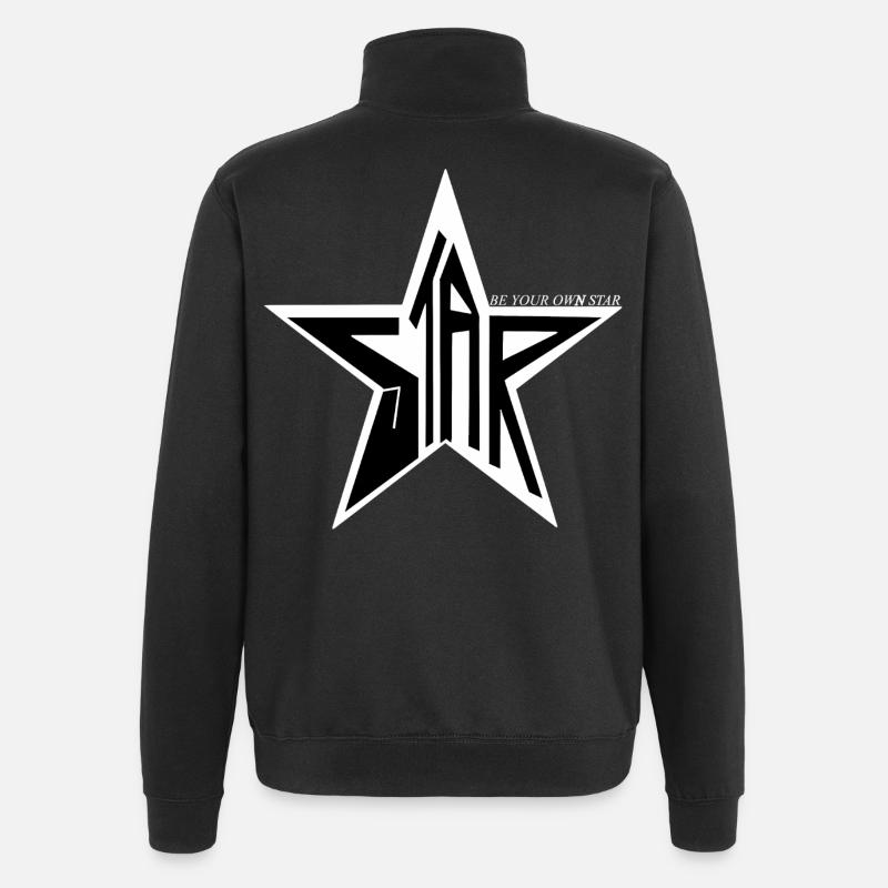 STAR - SOYEZ VOTRE PROPRE STAR ⭐️💫✨ - Sweat à zip 1/4 - noir