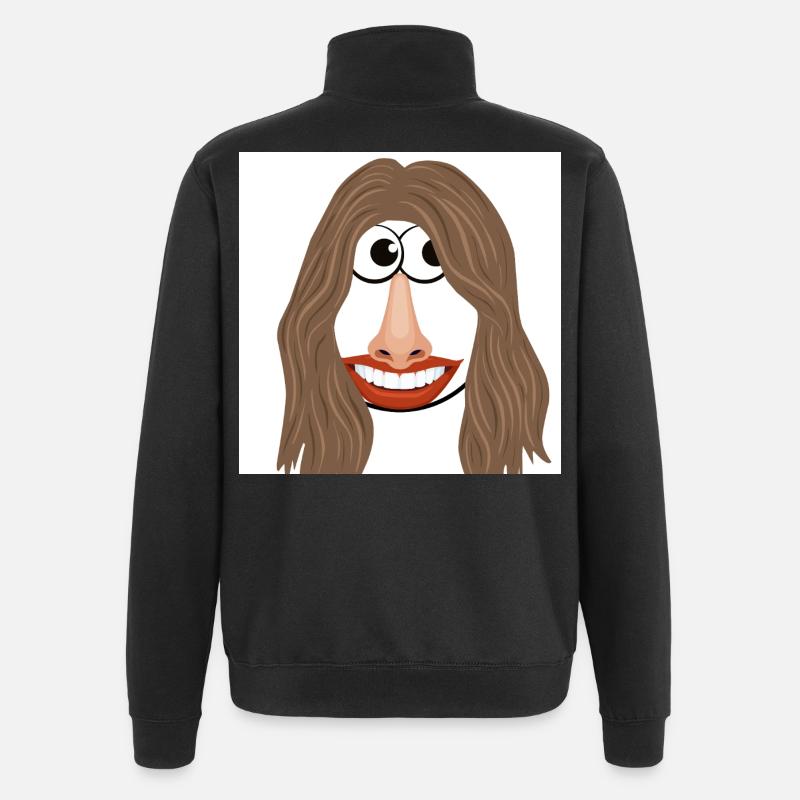 Femme cool - Sweat à zip 1/4 - noir