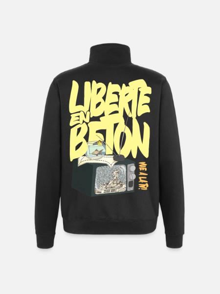 Concrete Freedom - France September 10 - Quarter-Zip Sweatshirt - black
