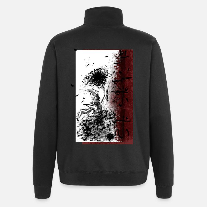Löwenzahn - Quarter-Zip-Sweatshirt - Schwarz