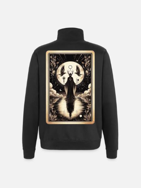 Night Queen Mystic Circle - Quarter-Zip Sweatshirt - black
