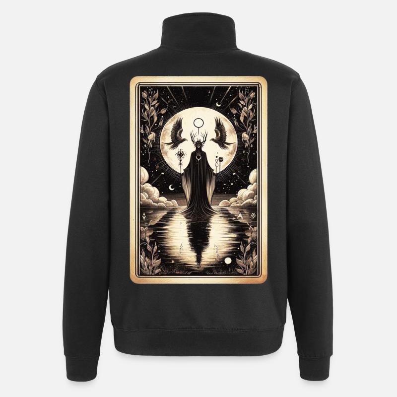Night Queen Mystic Circle - Quarter-Zip Sweatshirt - black