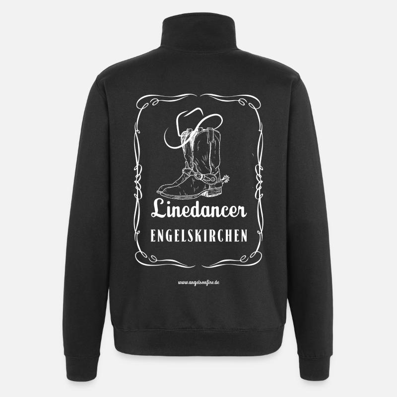 Linedancer Engelskirchen Old Time Linedance Shirt - Quarter-Zip-Sweatshirt - Schwarz