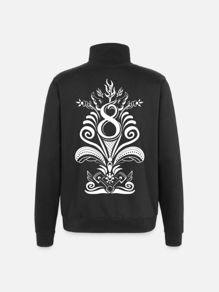Kurbits V8 No:2 - weiß - Quarter-Zip-Sweatshirt - Schwarz