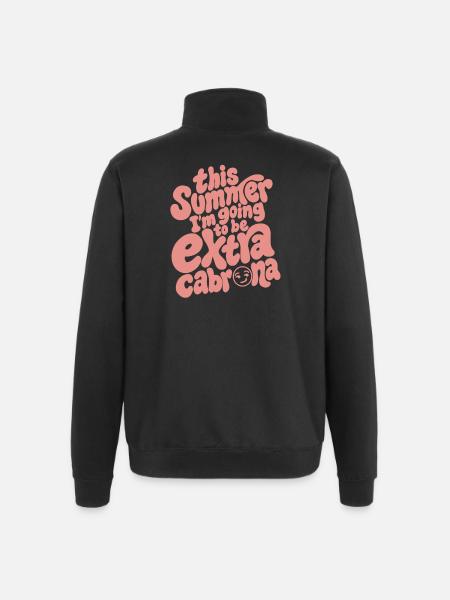Diesen Sommer... - Quarter-Zip-Sweatshirt - Schwarz