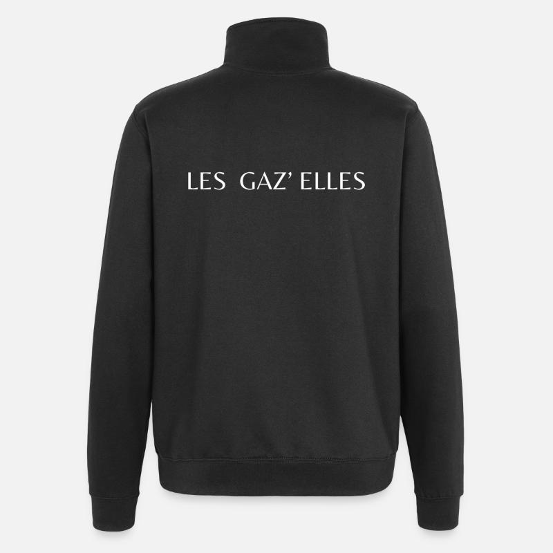 Die Gaz'elles - Quarter-Zip-Sweatshirt - Schwarz