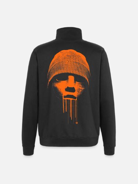 Beanie Rebel - Quarter-Zip Sweatshirt - black