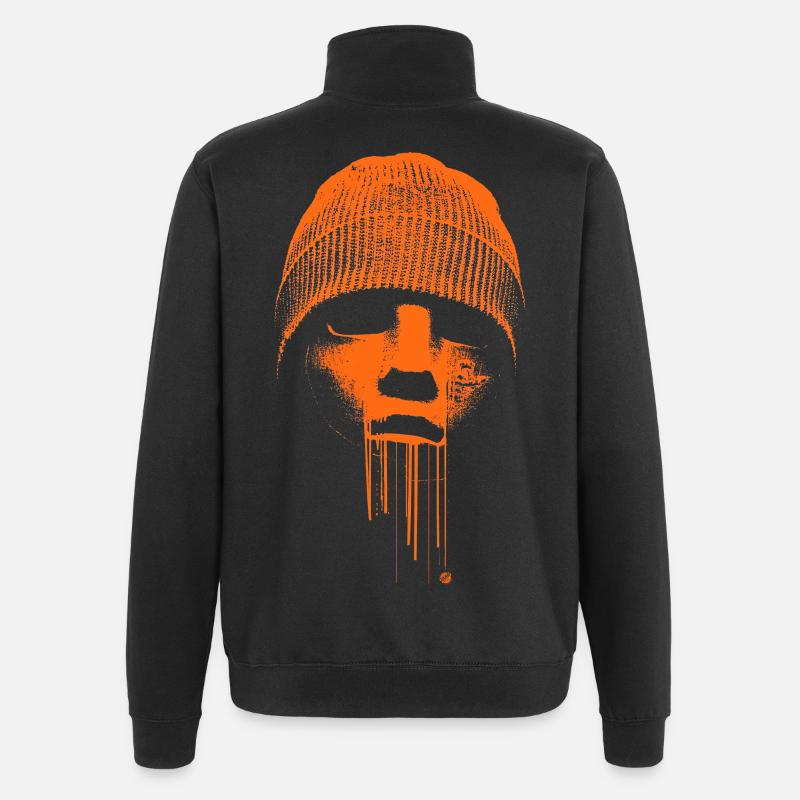 Beanie Rebel - Sweat à zip 1/4 - noir