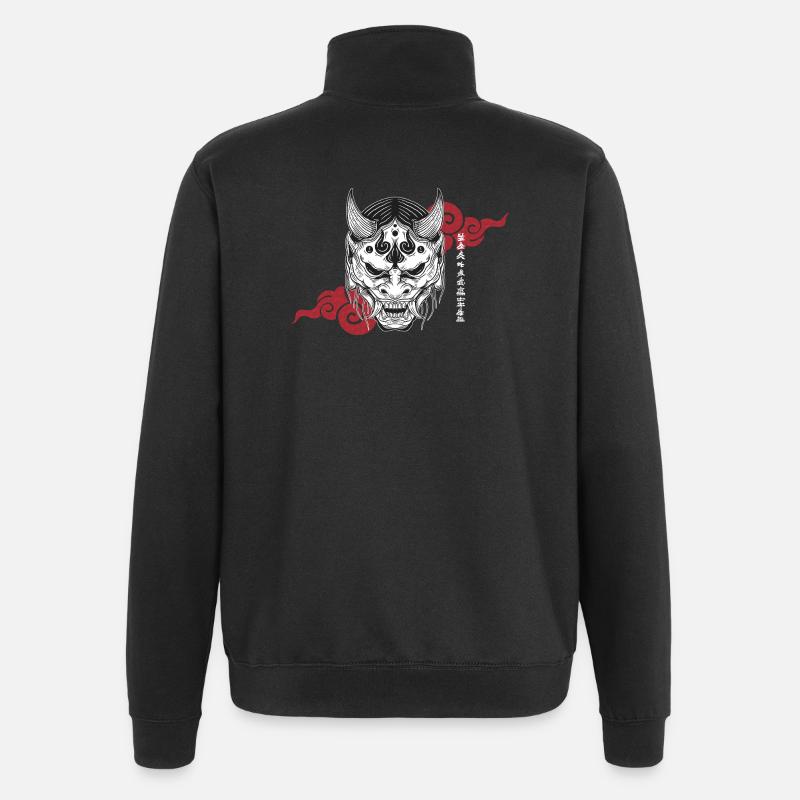 OriMask - Sweat à zip 1/4 - noir