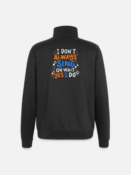Singer - Quarter-Zip Sweatshirt - black