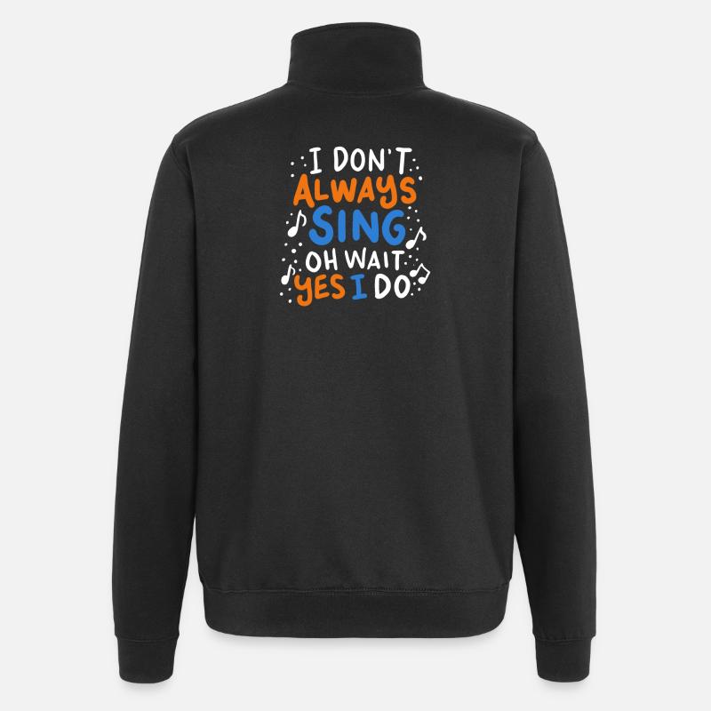 Sänger - Quarter-Zip-Sweatshirt - Schwarz
