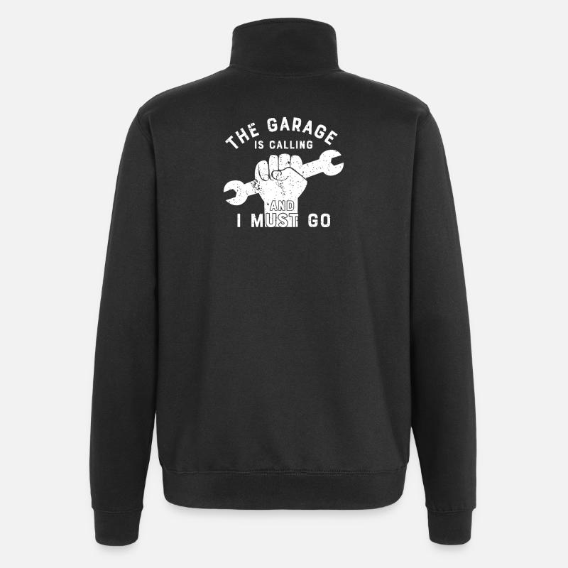 mechanic - Quarter-Zip Sweatshirt - black