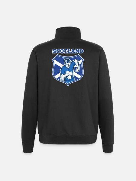 Schottland, Schottland, Schottland - Quarter-Zip-Sweatshirt - Schwarz