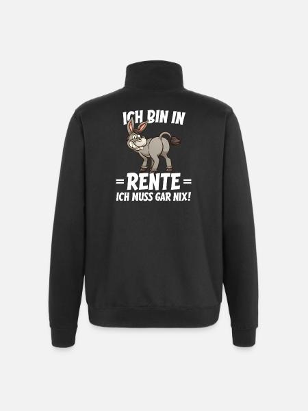 I'm Retired Humor Saying - Quarter-Zip Sweatshirt - black