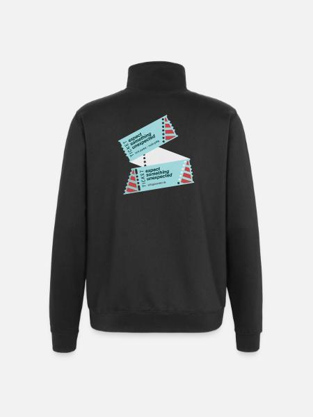 GODNEWS Everyday Tourist »Ticket« - Quarter-Zip Sweatshirt - black