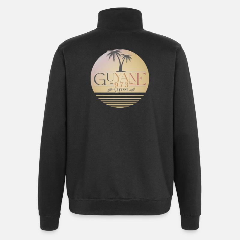 Guyana - Quarter-Zip Sweatshirt - black