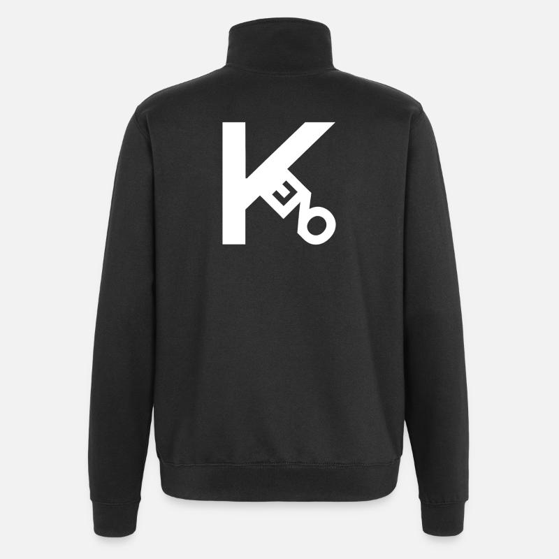 Keno white - Quarter-Zip Sweatshirt - black