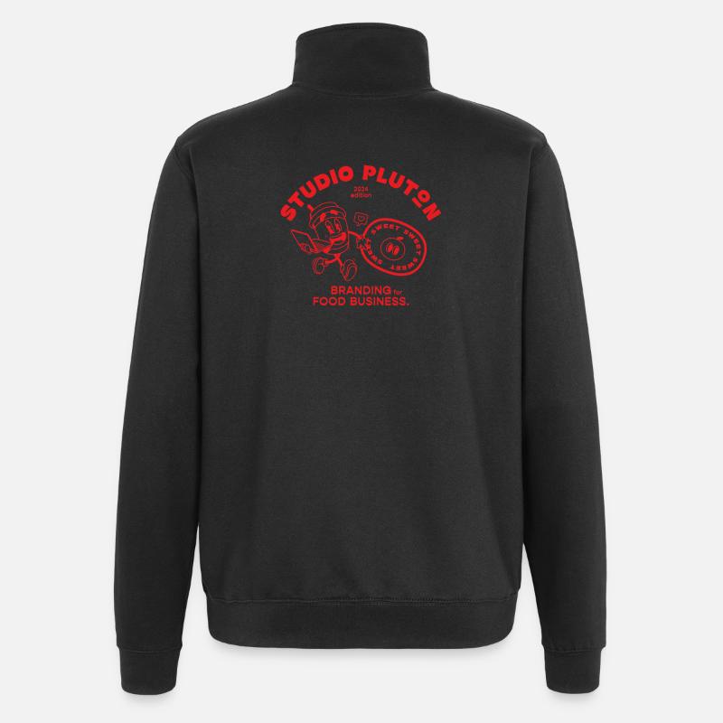 Studio Pluton - Édition 2024 (red) - Sweat à zip 1/4 - noir