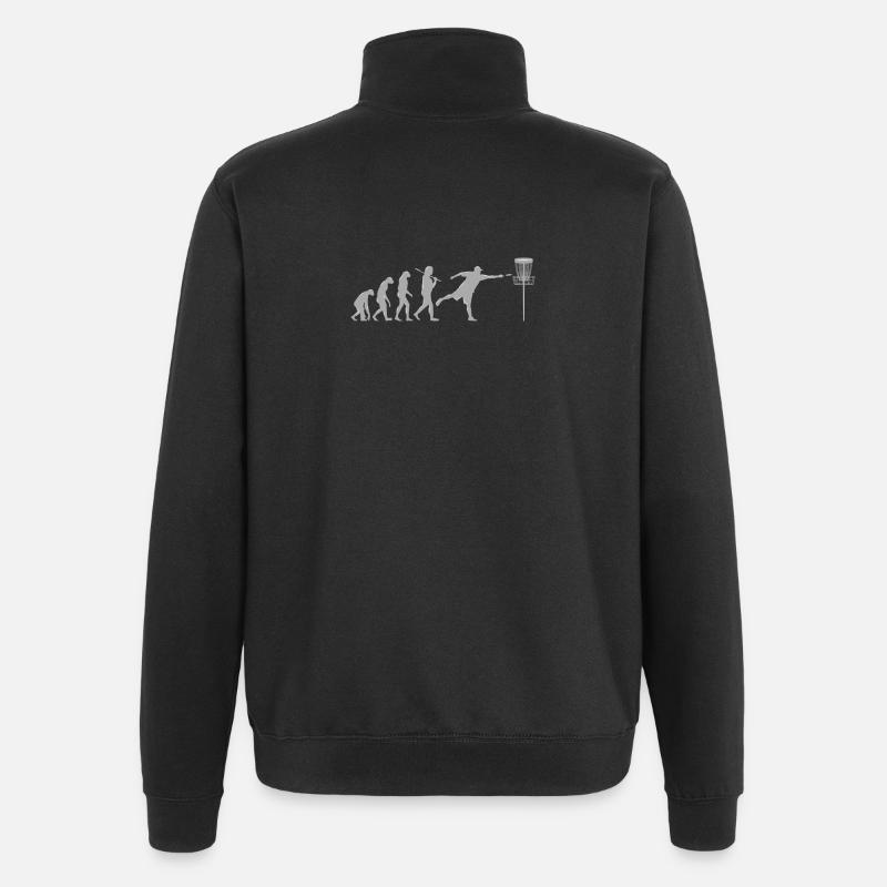 Disc Golf Evolution - Sweat à zip 1/4 - noir