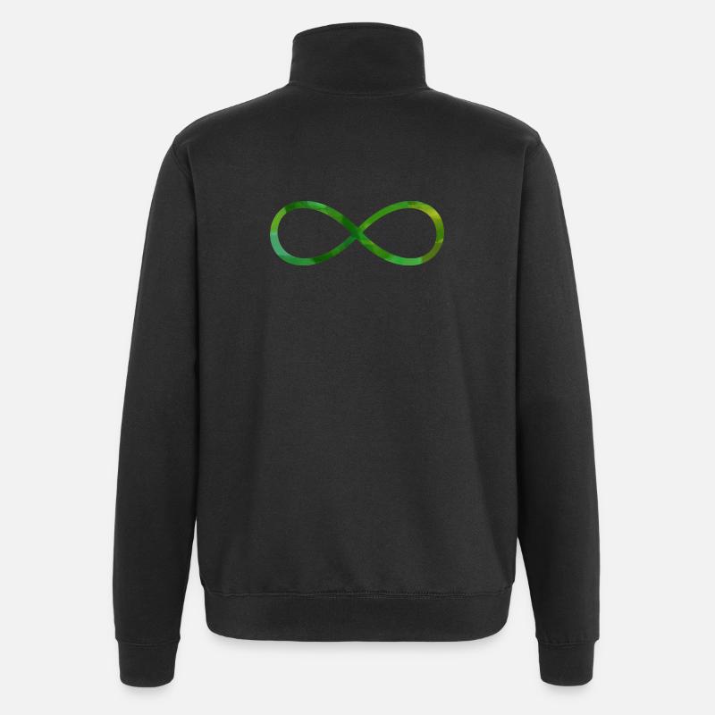 Infinity Symbol Symbol Character Infinite - Quarter-Zip Sweatshirt - black