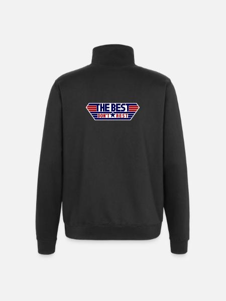 The best don't rest - Quarter-Zip Sweatshirt - black