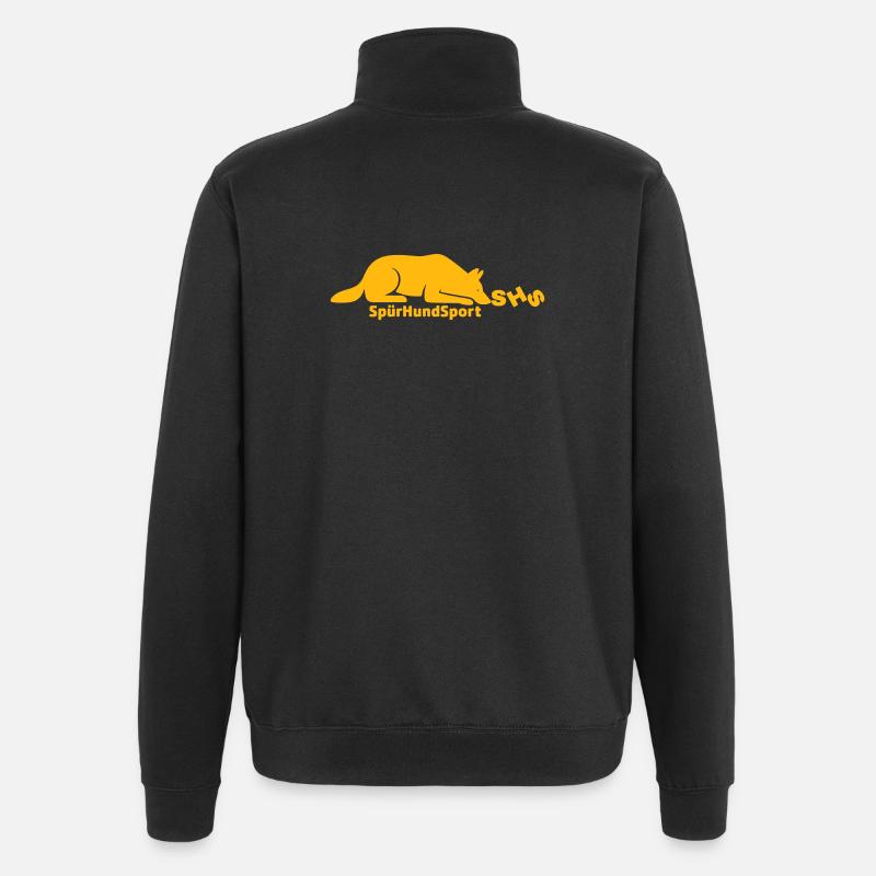 SHS Logo gold - Quarter-Zip-Sweatshirt - Schwarz