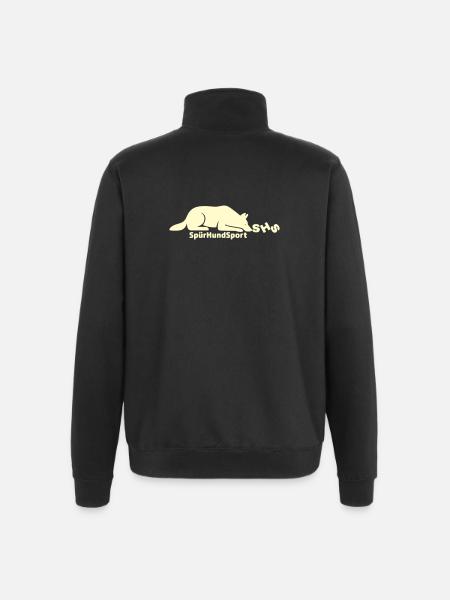 SHS Logo lemon - Quarter-Zip-Sweatshirt - Schwarz
