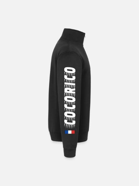 Cocorico Speed - Sweat à zip 1/4 - noir