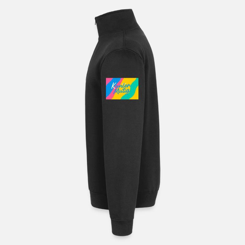 Kunter Explosion de couleurs courageuse Sweat à zip 1/4