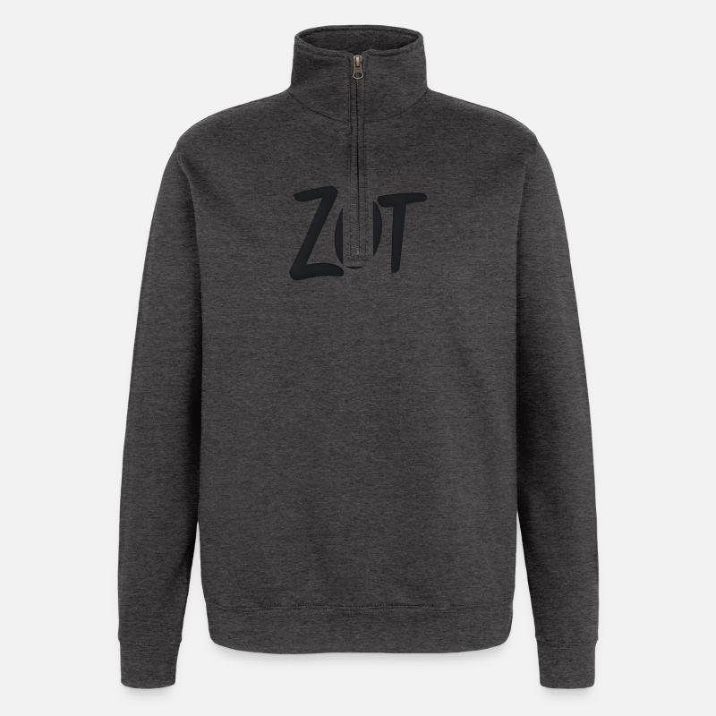 Zot – Flämische Statement-Hemden - Quarter-Zip-Sweatshirt - Anthrazit