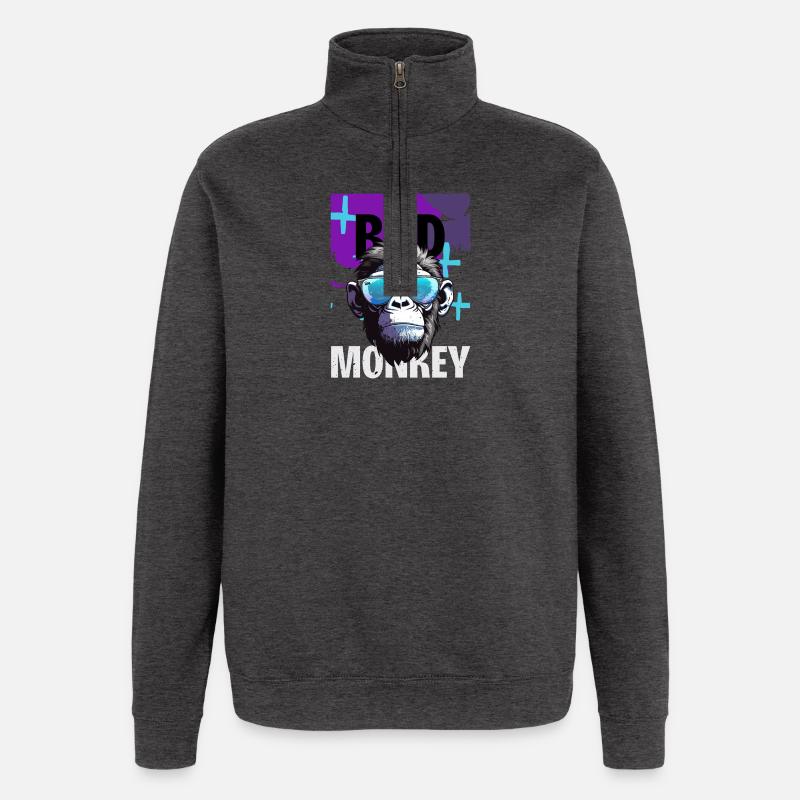 Bad Monkey Neon Sonnenbrille - Quarter-Zip-Sweatshirt - Anthrazit