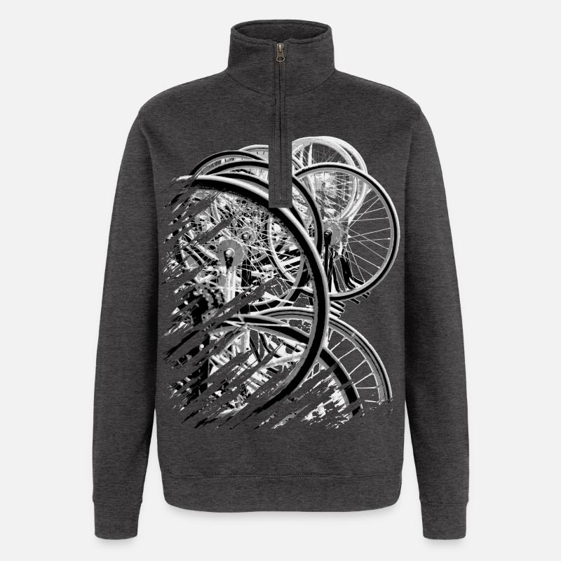 Radball | Cycle Ball Break 2 - Sweat à zip 1/4 - charbon