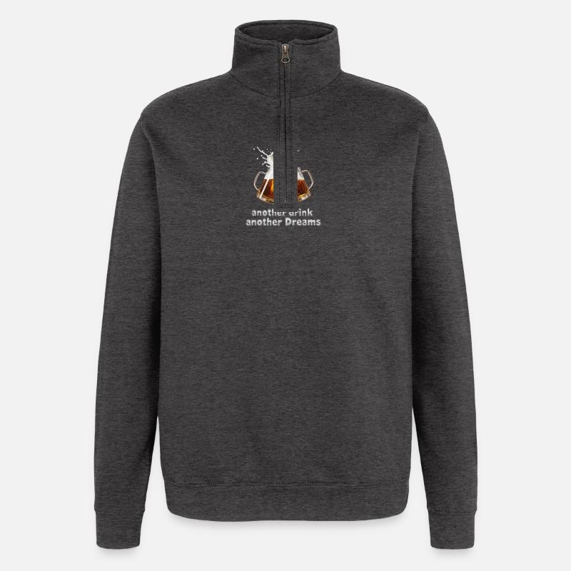 Normandy disign shoping - Quarter-Zip Sweatshirt - charcoal grey