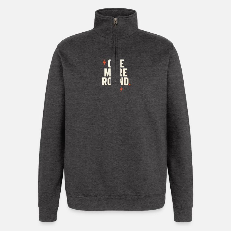 Noch Eine Runde - Quarter-Zip-Sweatshirt - Anthrazit